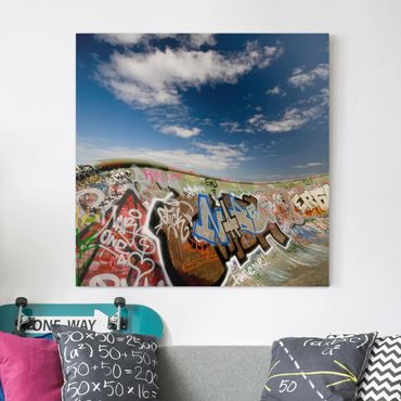 Print on canvas - Paradise For Skaters