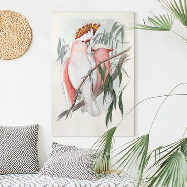 Print on canvas - Pastel Parrots I