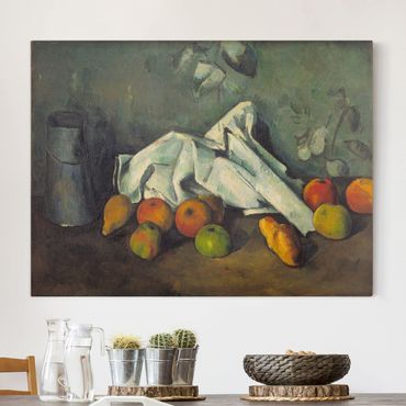 Print on canvas - Paul Cézanne - Still Life With Milk Can And Apples