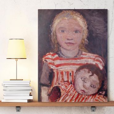 Print on canvas - Paula Modersohn-Becker - Girl with Doll