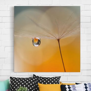 Print on canvas - Dandelion In Orange
