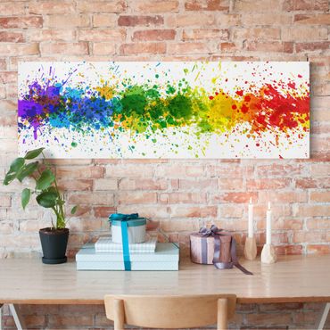 Print on canvas - Rainbow Splatter