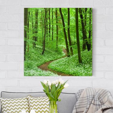 Print on canvas - Romantic Forest Track