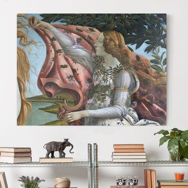 Print on canvas - Sandro Botticelli - The Birth Of Venus. Detail: Flora