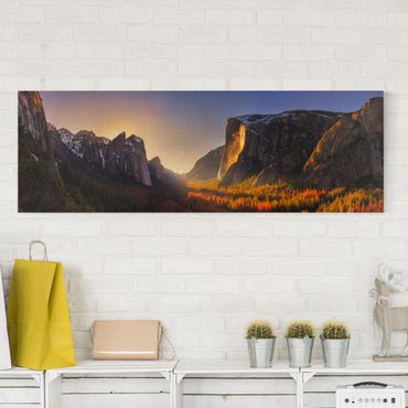 Print on canvas - Sunset in Yosemite