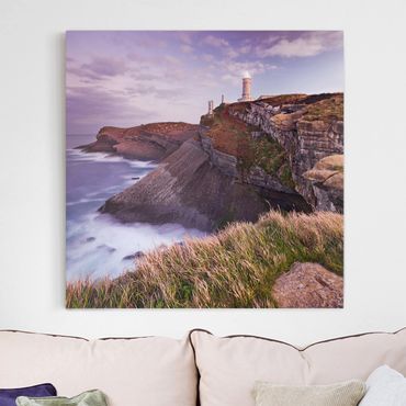 Print on canvas - Cliffs And Lighthouse