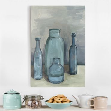 Print on canvas - Still Life With Glass Bottles II