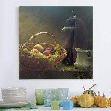 Print on canvas - Still Life With Fruit Basket