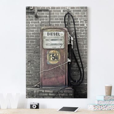 Print on canvas - Gas station