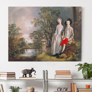 Print on canvas - Thomas Gainsborough - Portrait Of Heneage Lloyd And His Sister