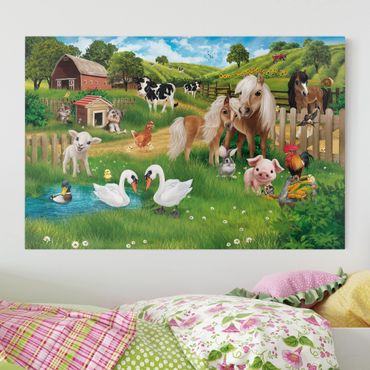 Print on canvas - Animal Club International - The Animals On The Farm