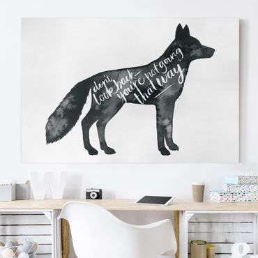 Print on canvas - Animals With Wisdom - Fox