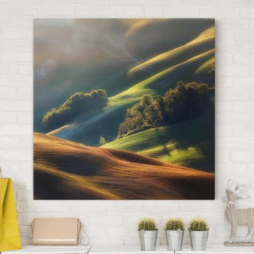 Print on canvas - Tuscany in the Morning