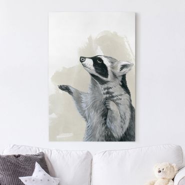 Print on canvas - Forest Friends - Raccoon