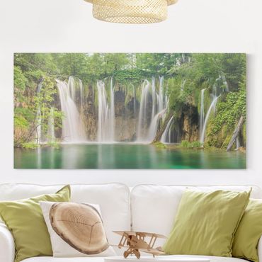 Print on canvas - Waterfall Plitvice Lakes