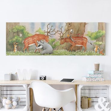 Print on canvas - Vasily Helps The Deer
