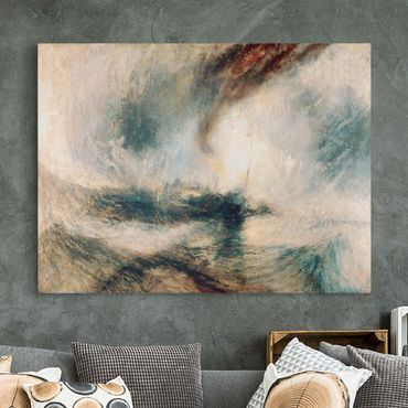 Print on canvas - William Turner - Snow Storm - Steam-Boat Off A Harbour’S Mouth