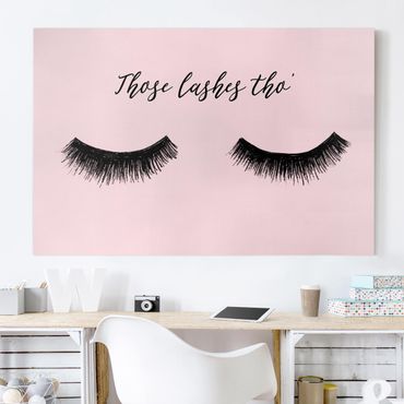 Print on canvas - Eyelashes Chat - Lashes