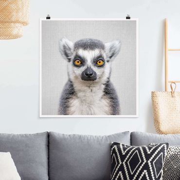 Poster art print - Lemur Ludwig