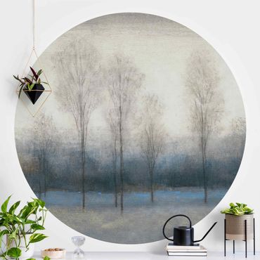 Self-adhesive round wallpaper - Last Day In Autumn I
