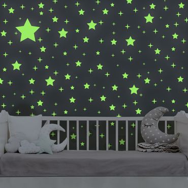Wall sticker glow in the dark - Light-wall tattoo Kit starry sky