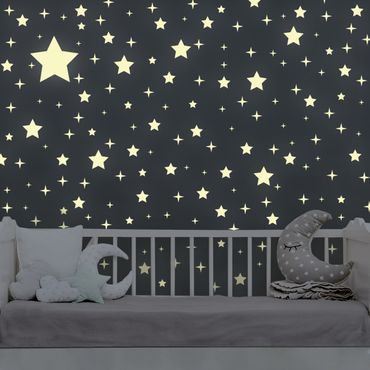 Wall sticker glow in the dark - Light-wall tattoo Kit starry sky