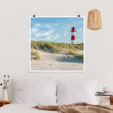 Poster - Lighthouse At The North Sea