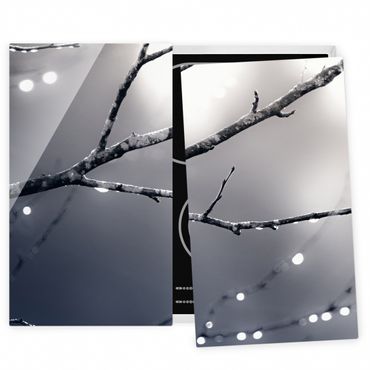 Stove top covers - Drops Of Light On A Branch Of A Birch Tree