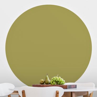 Self-adhesive round wallpaper - Lime Green Bamboo
