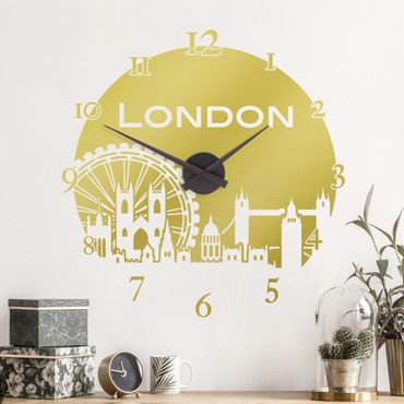 Wall sticker clock - London clock