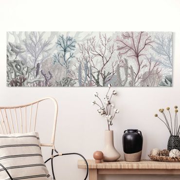 Print on canvas - Magical coral splendour - Panorama 3:1