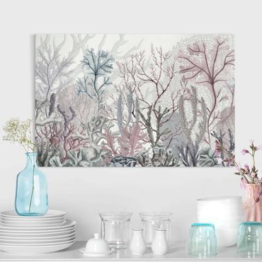 Print on canvas - Magical coral splendour - Landscape format 3:2