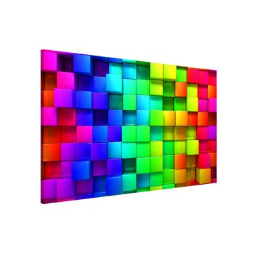 Magnetic memo board - 3D Cubes