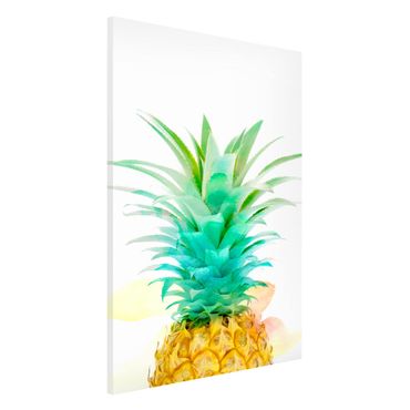 Magnetic memo board - Pineapple Watercolour