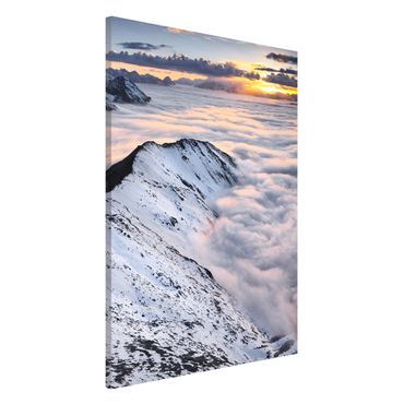 Magnetic memo board - View Of Clouds And Mountains