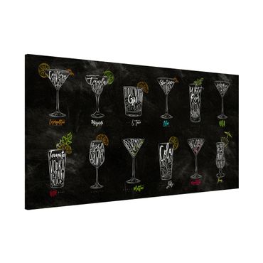 Magnetic memo board - Cocktail Menu