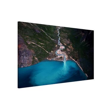 Magnetic memo board - River In Greenland