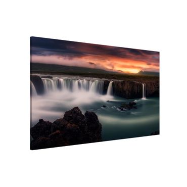Magnetic memo board - Goðafoss Waterfall In Iceland