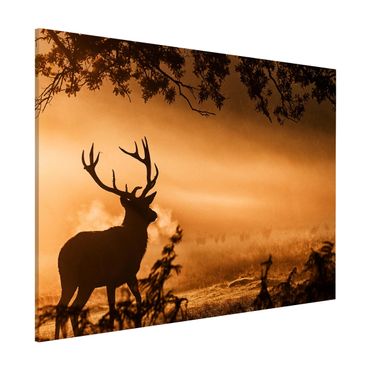 Magnetic memo board - Deer In The Winter Forest