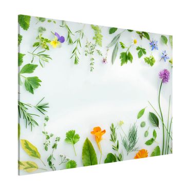 Magnetic memo board - Herbs And Flowers