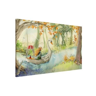 Magnetic memo board - Lilia - The Swan Boat
