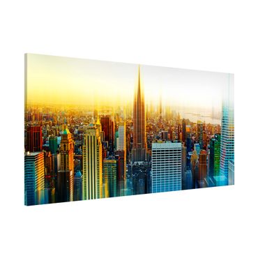 Magnetic memo board - Manhattan Abstract