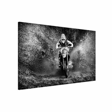 Magnetic memo board - Motocross In The Mud