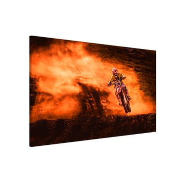 Magnetic memo board - Motocross In The Dust