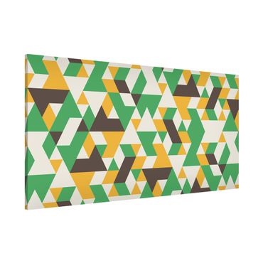 Magnetic memo board - No.RY34 Green Triangles