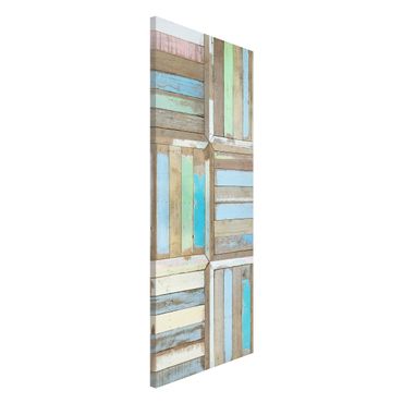 Magnetic memo board - Rustic Timber