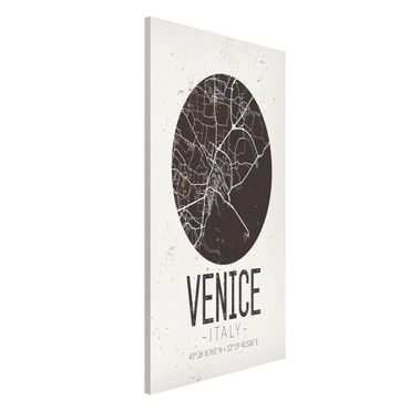 Magnetic memo board - Venice City Map - Retro