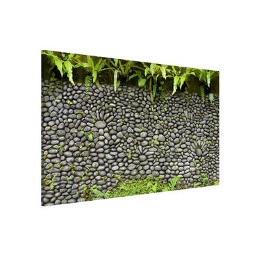Magnetic memo board - Stone Wall With Plants