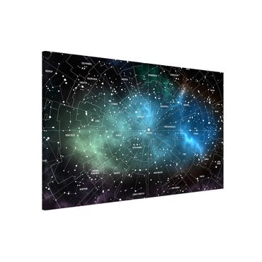 Magnetic memo board - Stellar Constellation Map Galactic Nebula