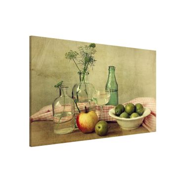 Magnetic memo board - Still Life with Bottles